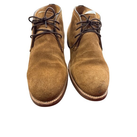 Warfield Grand Mens Brown Leather Suede Ankle Chukka Boots Size 10.5 SKU 8665 - Picture 5 of 16